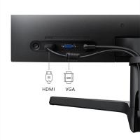 三星 SAMSUNG 27英寸IPS显示屏 爱眼滤蓝光 窄边框可壁挂 HDMI高清电脑显示器 S27R356FHC 黑色边框