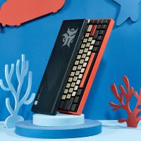 黑峡谷HyekuBOX机械键盘 无线蓝牙三模热插拔键盘 68键RGB游戏键盘 浅红深海声轴