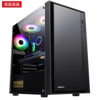先马（SAMA）平头哥M2 电脑机箱台式机matx小机箱 玻璃侧透/支持240水冷/背线/USB3.0/独立电源仓/防尘易清洗