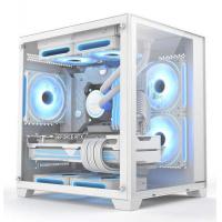 积至（EVESKY）海景房MINI 游戏机箱 台式机机箱 电脑主机箱 M-ATX主板/240水冷位 海景房MINI-白色