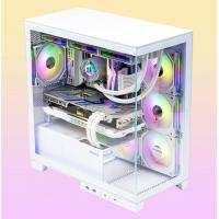 先马（SAMA）新镜界 matx海景房机箱台式机白色 双面玻璃/可拆支柱/双U3+Type-C/支持背插主板360水冷/新境界