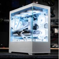 半岛铁盒（PADO）毕方360 白色海景房 M-ATX台式机电脑主机箱（无A柱/双面钢化玻璃/9个风扇位）