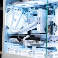 半岛铁盒（PADO）毕方360 白色海景房 M-ATX台式机电脑主机箱（无A柱/双面钢化玻璃/9个风扇位）