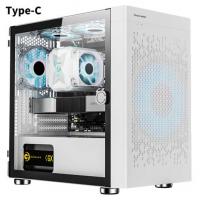 长城（Great Wall）阿基米德2白电脑机箱（Type-C 3.2/20CM风扇位/MATX主板/240水冷位/玻璃侧透/宽体/4070）