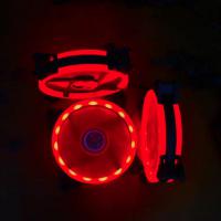 天极风（TIANJIFENG） ARGB台式电脑主机箱散热机箱风扇水冷12CM静音降温LED风扇 红色双光圈-大4P+小3P